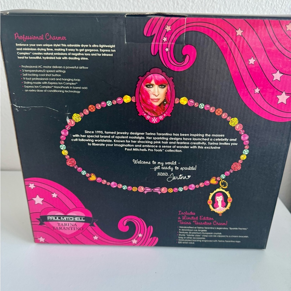 Paul Mitchell Express Ion Dry Turbolight Hair Dryer - limited edition with charm - Picture 2 of 7
